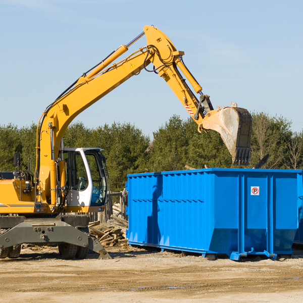 are there any restrictions on where a residential dumpster can be placed in Kissee Mills